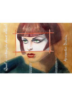 Artista Paulo Di Santoro - Aquarela Apresenta Desdém..